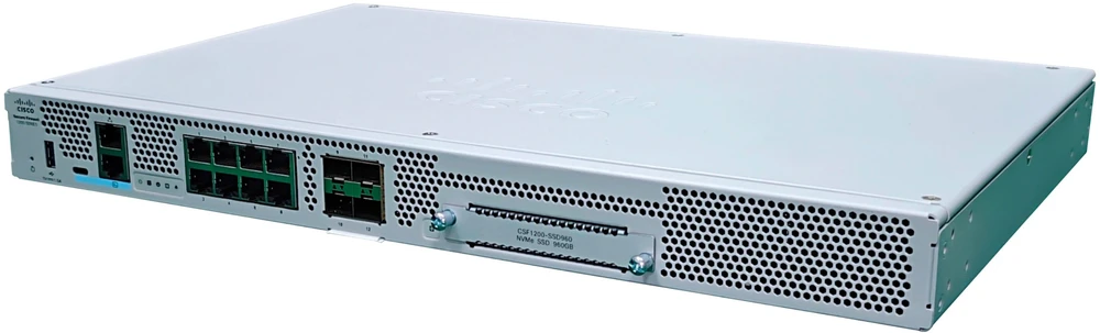 Maršrutizatorius Cisco Security Zapora jungiama į tinklą Cisco Program Secure Firewall 1230 Appliance ASA