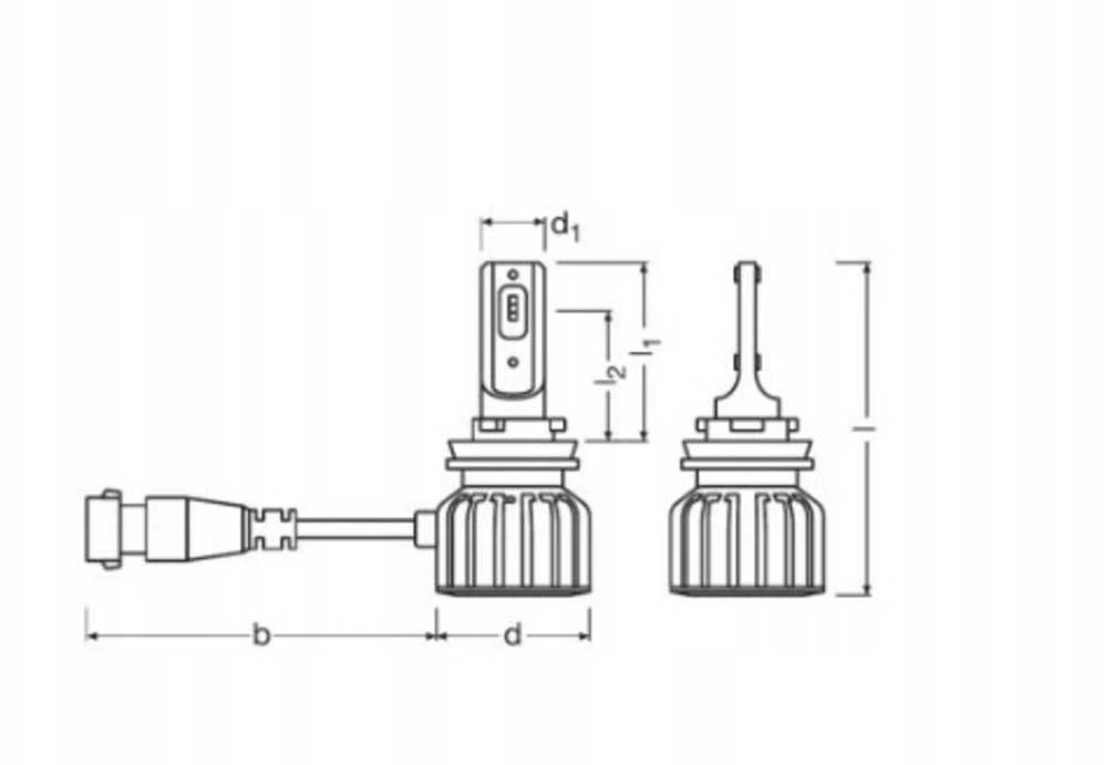 Osram LEDriving HB4 lemputės techninė schema