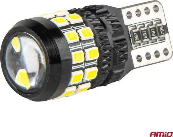 T10 W5W LED 27 SMD lemputė su lęšiu