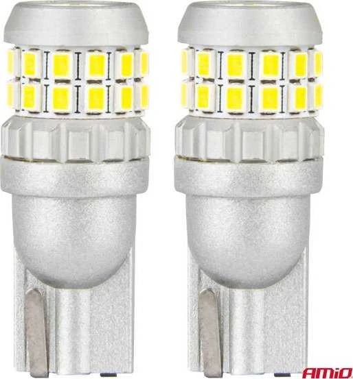 LED lemputės Canbus T10 W5W 30SMD 2016 baltos 12V 24V amio-04233