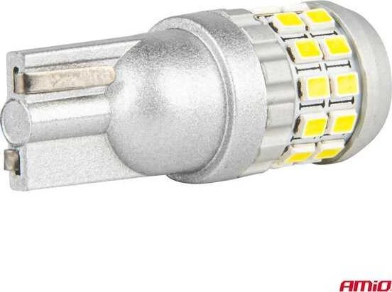 LED lemputės Canbus T10 W5W 30SMD 2016 baltos 12V 24V amio-04233