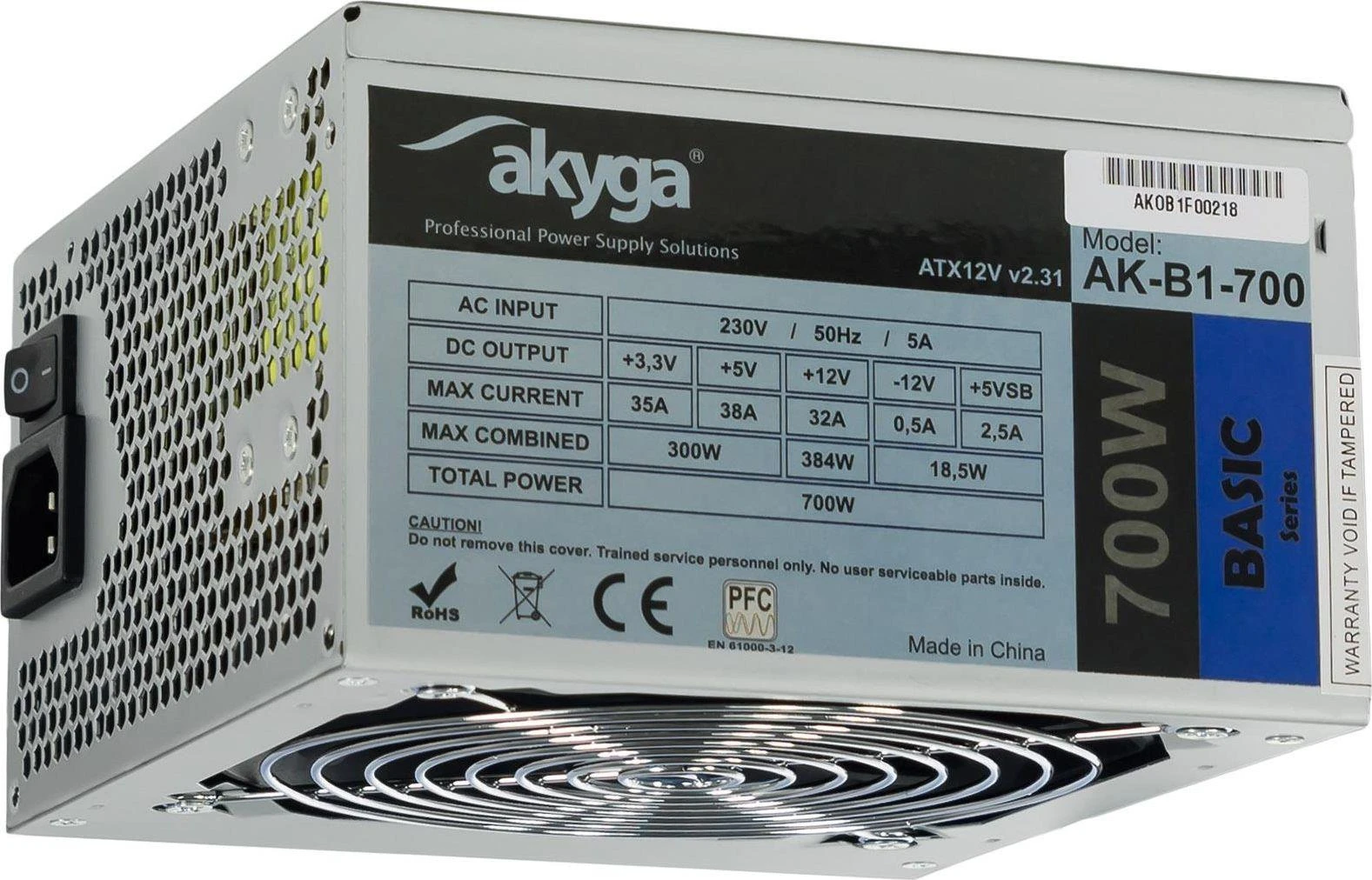 AKYGA 700W maitinimo blokas