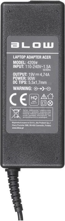 BLOW 4181# maitinimo šaltinis, skirtas HP 19V/4,74A 90W 5,5 x 2,5 mm