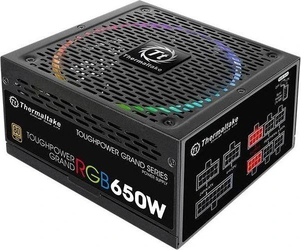 Maitinimo šaltinis Thermaltake Maitinimo šaltinis Toughpower Grand RGB Sync 650W Mod. (80+ Gold, 4xPEG, 140mm)