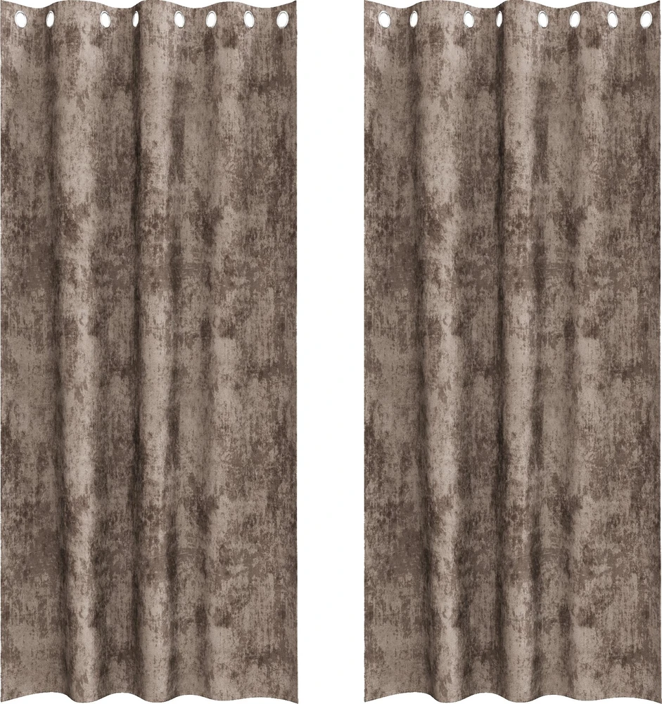 Aksominio tipo užuolaidos 2 vnt. Kapučino 260 x 140 cm Aksomas