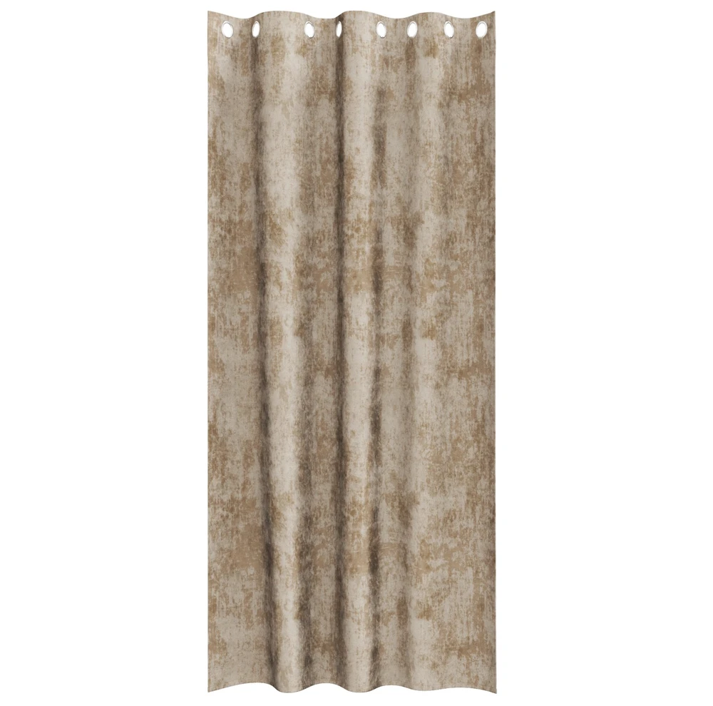 Aksominio tipo užuolaidos 2 vnt. šampano 245 x 140 cm Aksomas