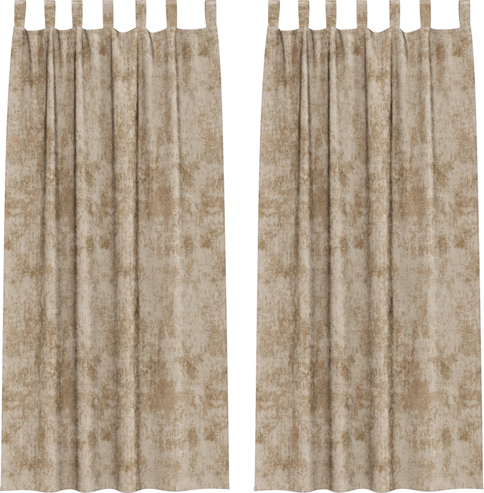 Aksominio tipo užuolaidos 2 vnt. šampano 260 x 140 cm Aksomas