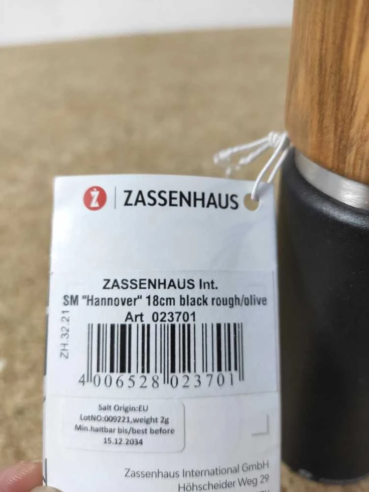 Zassenhaus HANNOVER Malūnėlis druskai, 18 cm