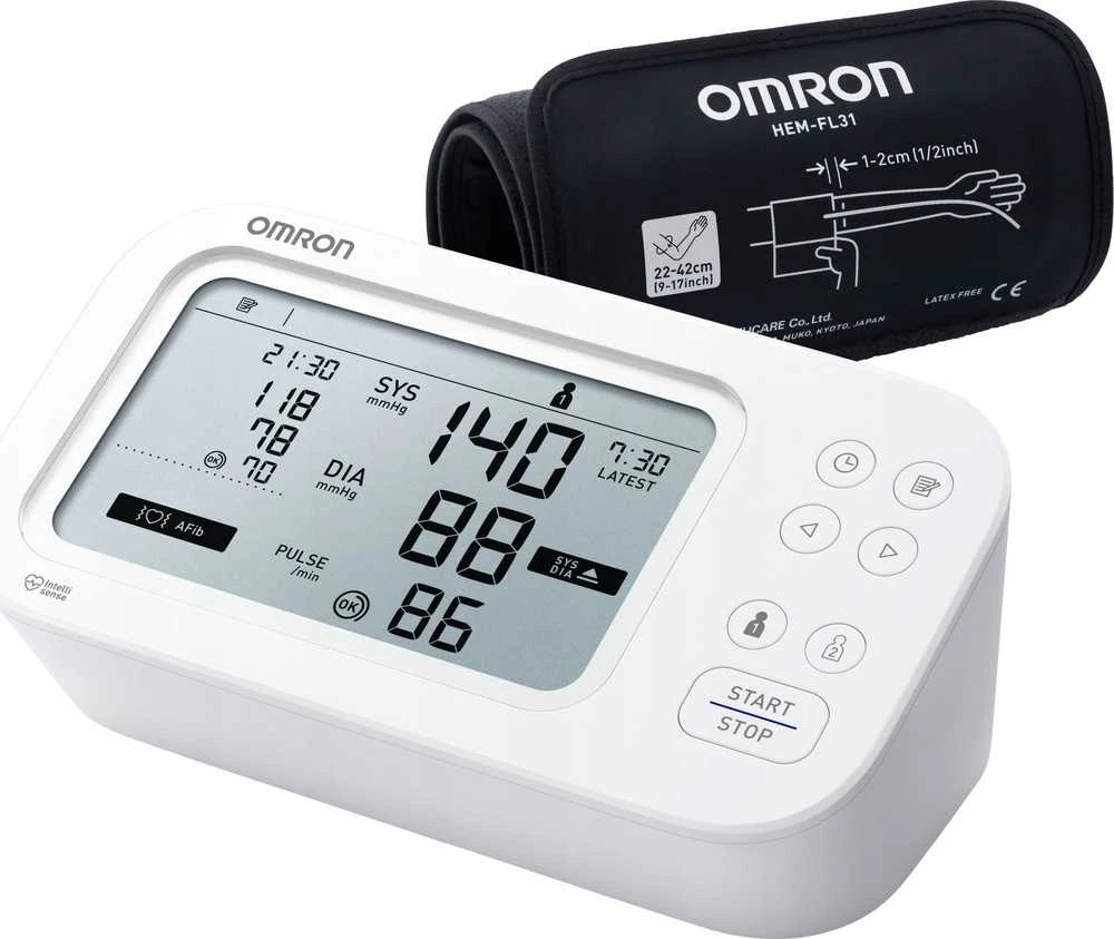 Omron HEM-7380-E kraujospūdžio matuoklis, žasto, automatinis, 2 naudotojai