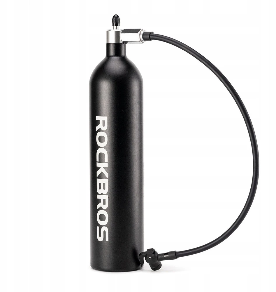 Rockbros Tubeless Tire Inflator 200 PSI 1.2l – juodos spalvos