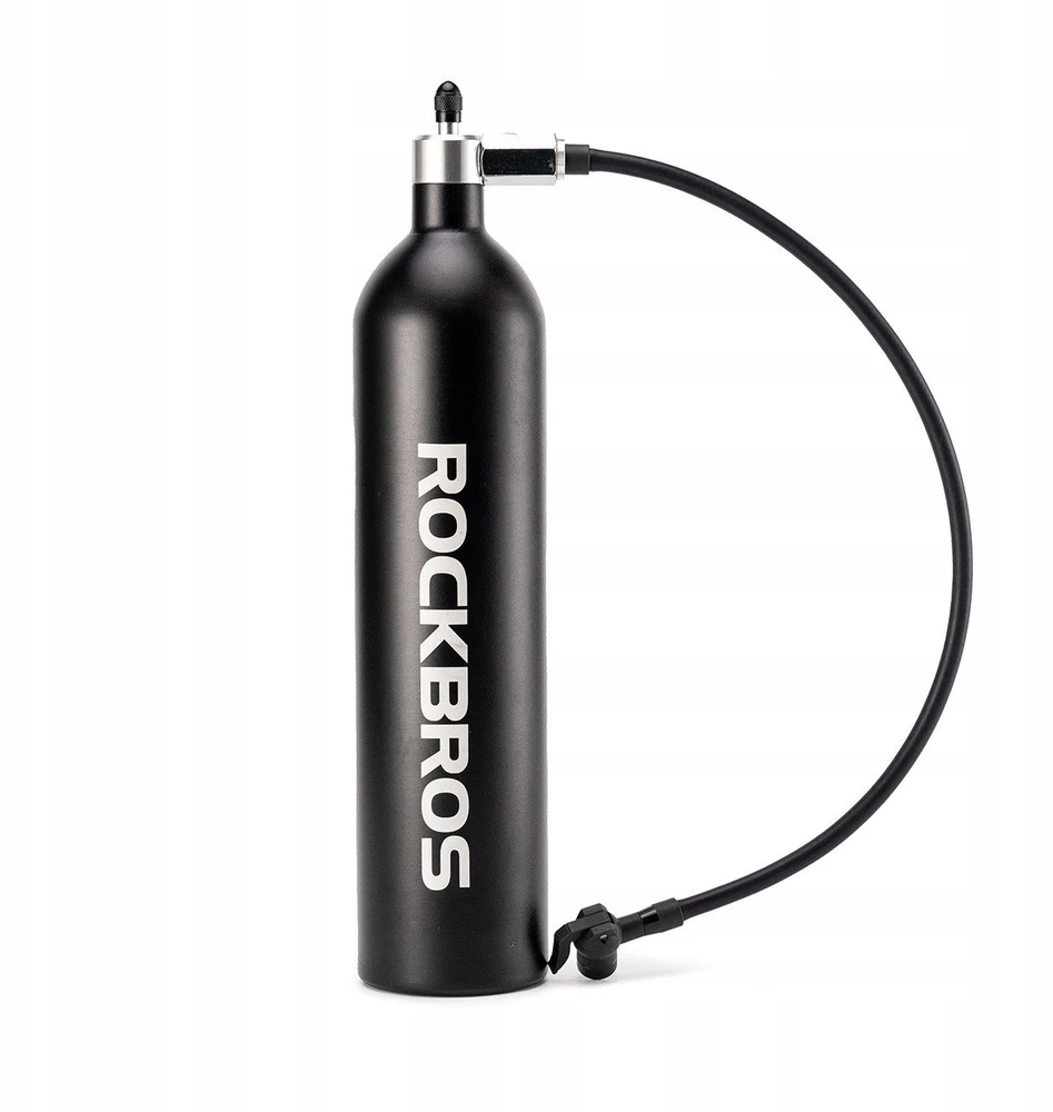 Rockbros Tubeless Tire Inflator 200 PSI 1.2l – juodos spalvos