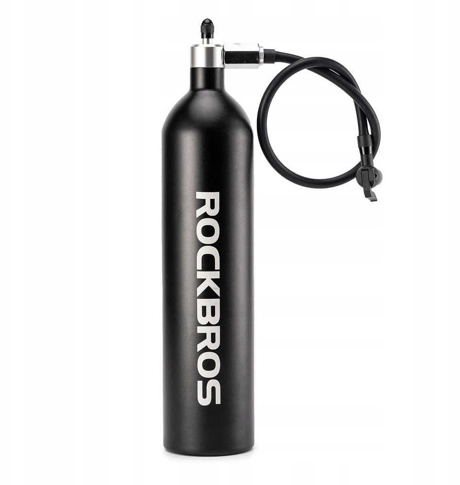 Rockbros Tubeless Tire Inflator 200 PSI 1.2l – juodos spalvos