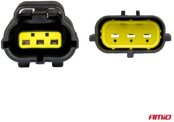Vandeniui atsparių elektros jungčių rinkinys 3 kontaktų 2,2 mm amio-04347
