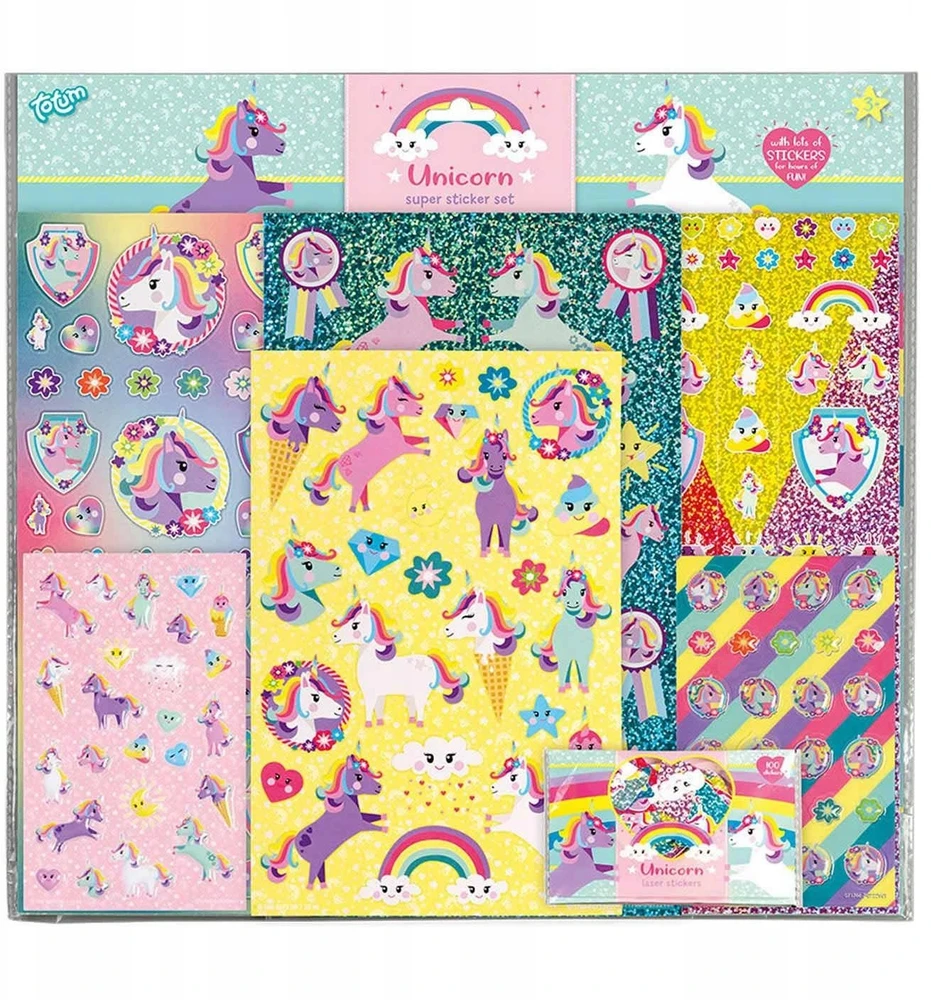 Zdesign TOTUM lipdukų rinkinys Unicorn, 071766