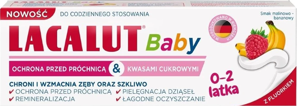 Lacalut Baby pasta do zębów vaikams 0-2 latka 55ml
