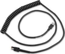 Zebra USB susuktas spiralinis kabelis