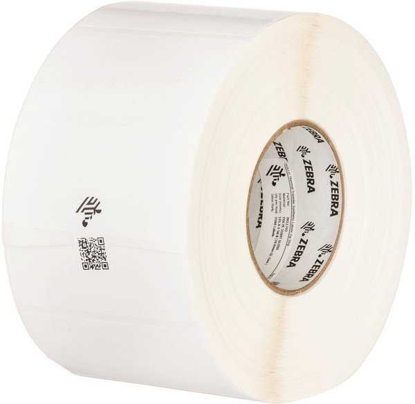 Zebra LABEL, POLYETHYLENE, 102X51MM, THERMAL TRANSFER, POLYE 3100T GLOSS, PERMANENT ADHESIVE, 76MM CORE