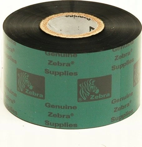 „Zebra Resin“ juostelė, 40 mm x 450 m (1,57 x 1476 pėdos), 5095; Didelio našumo, 25 mm (1 colio) šerdis, 6 / dėžutė