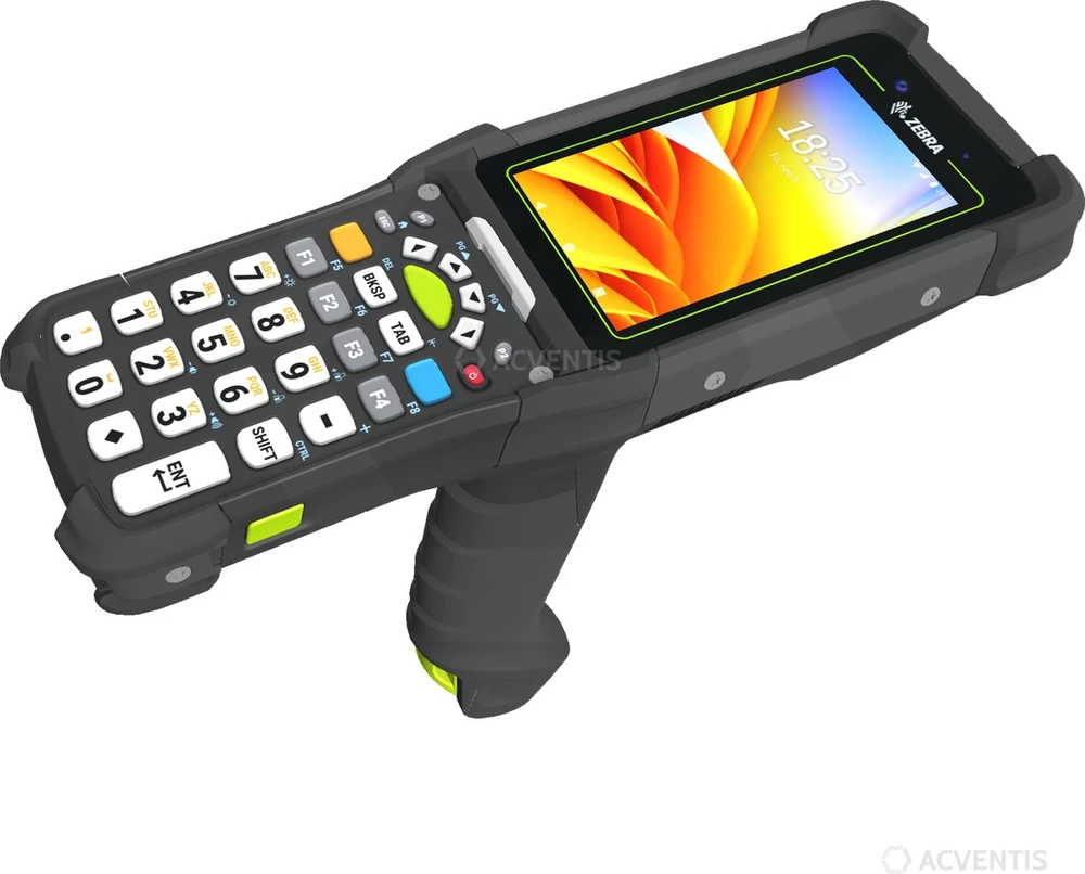 Tinklo terminalas Zebra Duomenų terminalas MC94 GUN 6GB RAM/128 GB FLASH / LAN/WiFi/BT/NFC/ 4.3'' / 2D imager SE58 ERI / Android GMS / 29 klavišai / akumuliatorius 7000 mAh