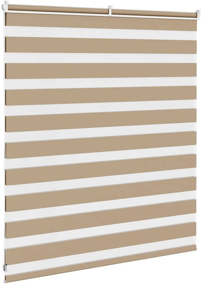 Zebro žaliuzė, smėlio rudos spalvos, 120x100 cm, audinys, plotis 115,9 cm, poliesteris