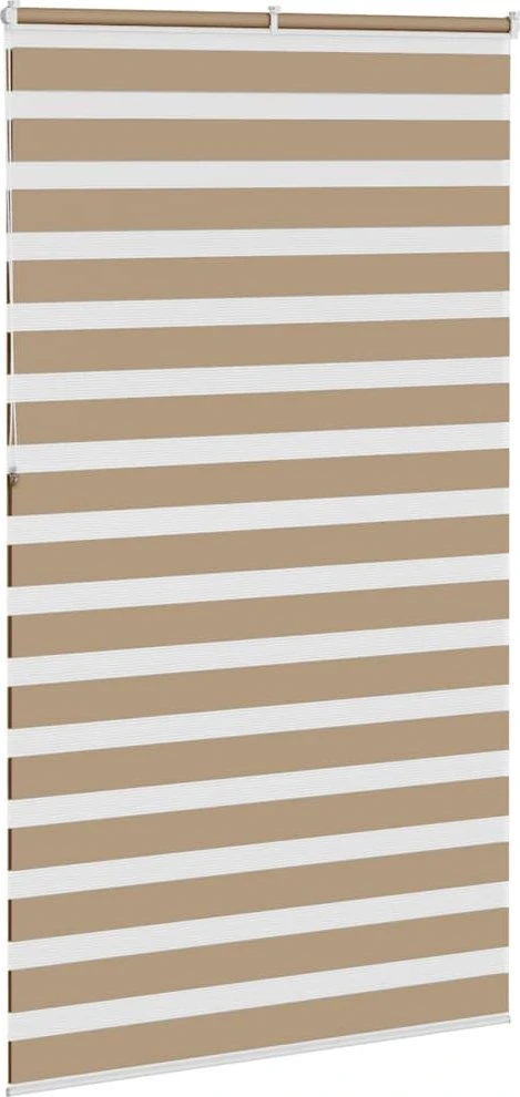 Zebro žaliuzė, smėlio rudos spalvos, 130x230 cm, audinys, plotis 125,9 cm, poliesteris