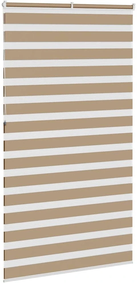 Zebro žaliuzė, smėlio rudos spalvos, 135x230 cm, audinys, plotis 130,9 cm, poliesteris