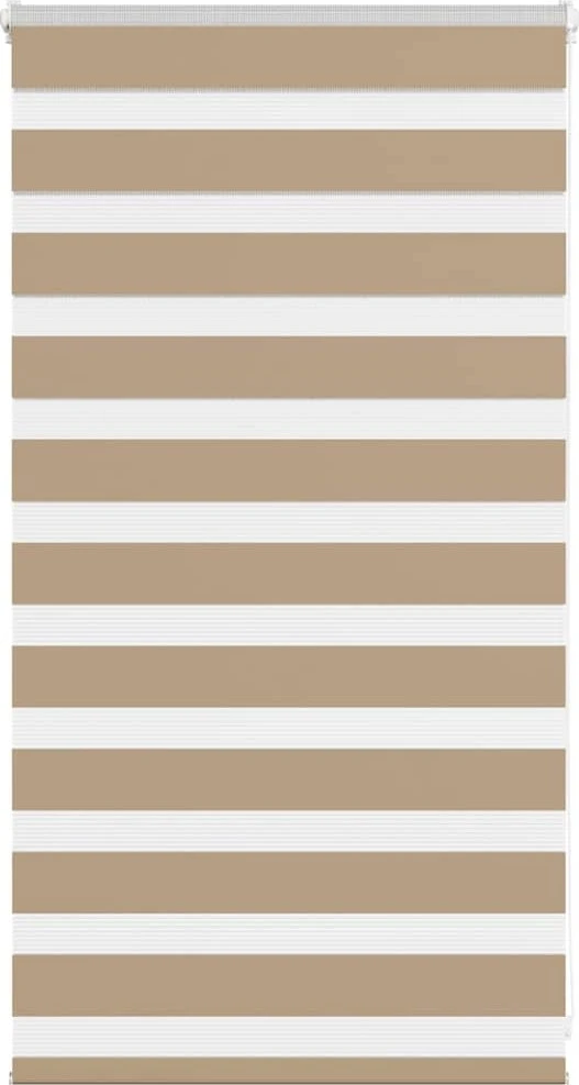 Zebro žaliuzė, smėlio rudos spalvos, 85x100 cm, audinys, plotis 80,9 cm, poliesteris
