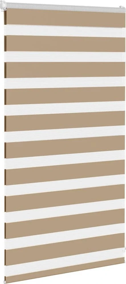 Zebro žaliuzė, smėlio rudos spalvos, 85x100 cm, audinys, plotis 80,9 cm, poliesteris