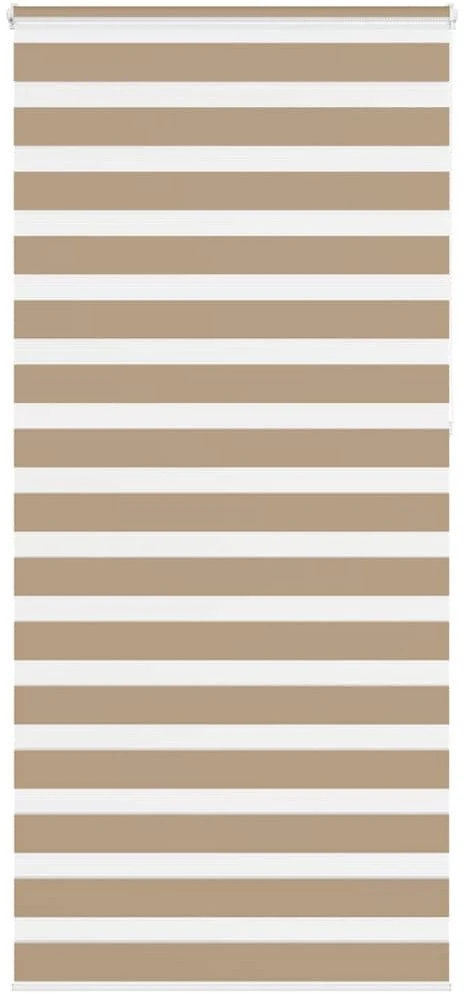 Zebro žaliuzė, smėlio rudos spalvos, 105x230 cm, audinys, plotis 100,9 cm, poliesteris
