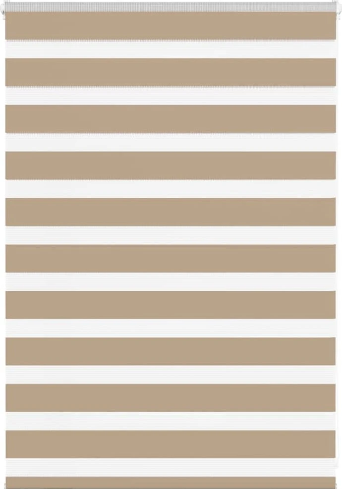 Zebro žaliuzė, smėlio rudos spalvos, 115x100 cm, audinys, plotis 110,9 cm, poliesteris