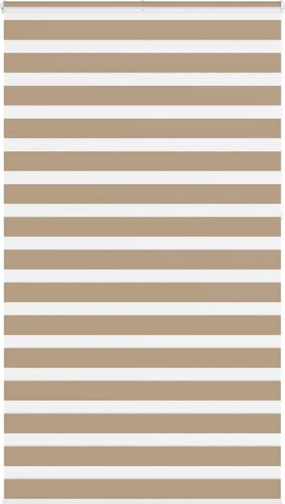 Zebro žaliuzė, smėlio rudos spalvos, 120x230 cm, audinys, plotis 115,9 cm, poliesteris