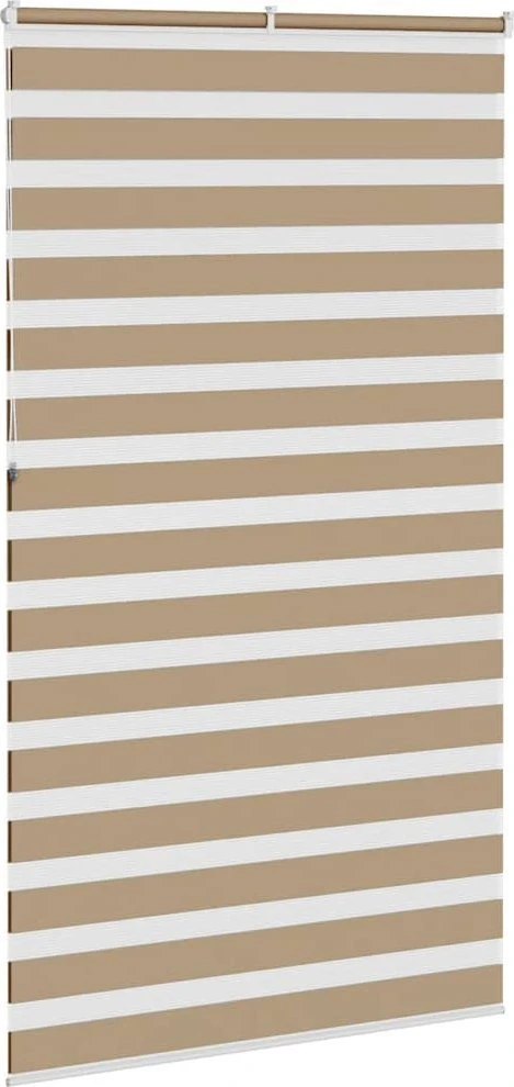 Zebro žaliuzė, smėlio rudos spalvos, 120x230 cm, audinys, plotis 115,9 cm, poliesteris