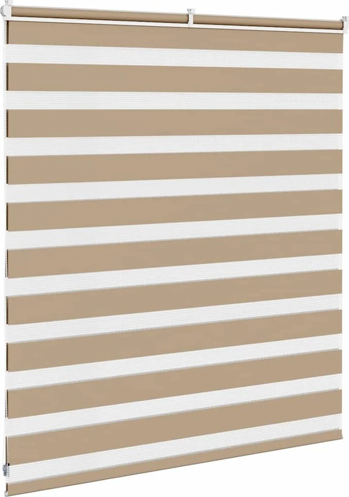 Zebro žaliuzė, smėlio rudos spalvos, 135x100 cm, audinys, plotis 130,9 cm, poliesteris