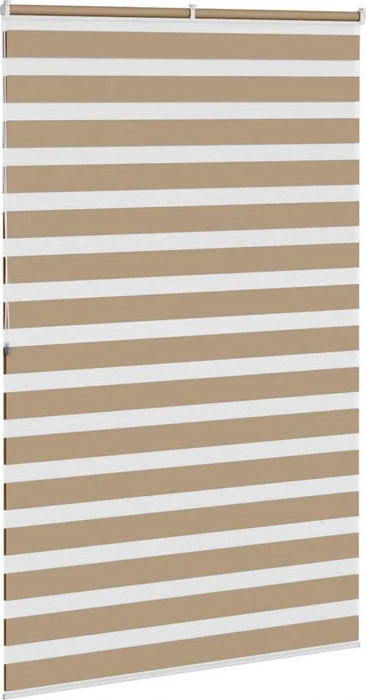 Zebro žaliuzė, smėlio rudos spalvos, 145x200 cm, audinys, plotis 140,9 cm, poliesteris