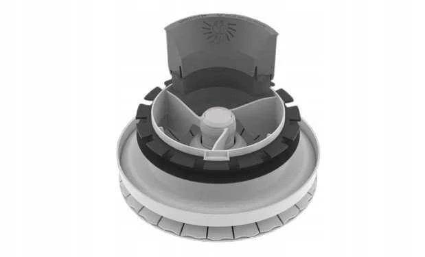 Zehnder ComfoValve Luna S125 pieplūdes difuzors, juodas