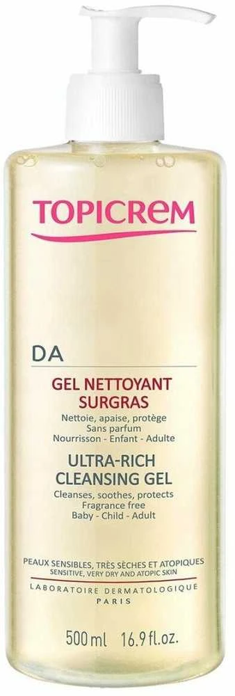 „Topicrem DA“ itin sodrus valomasis gelis, 500 ml