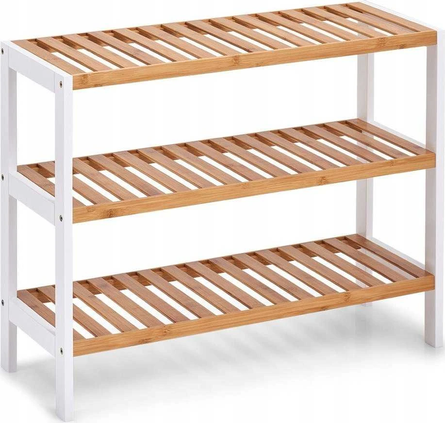 Zeller Outdoor Batų spintelė, lauko stovas iš bambuko pluošto, kompaktiškas baldas batams.