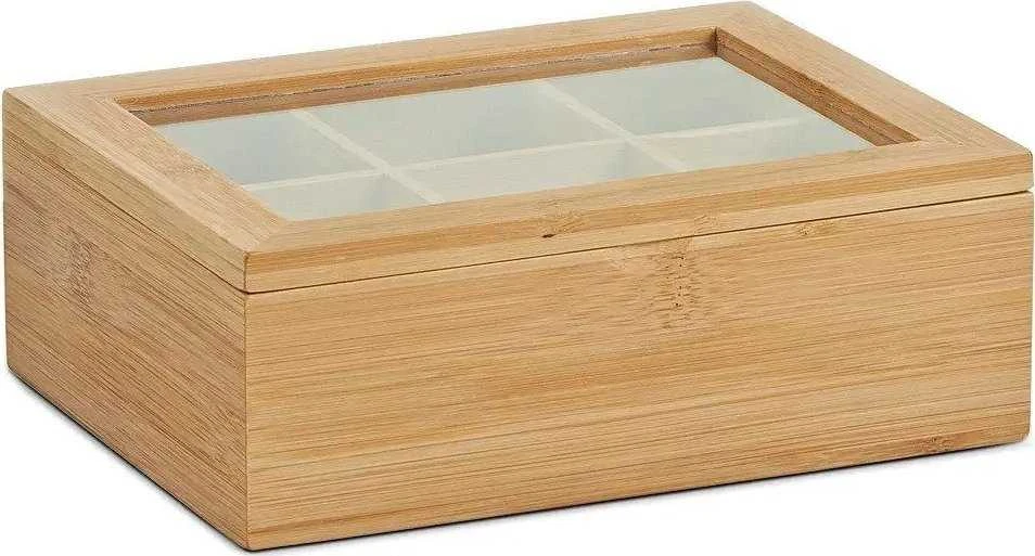 Bamboo Bambuko arbatos dėžutė maišeliuose - 6 skyreliai, ZELLER