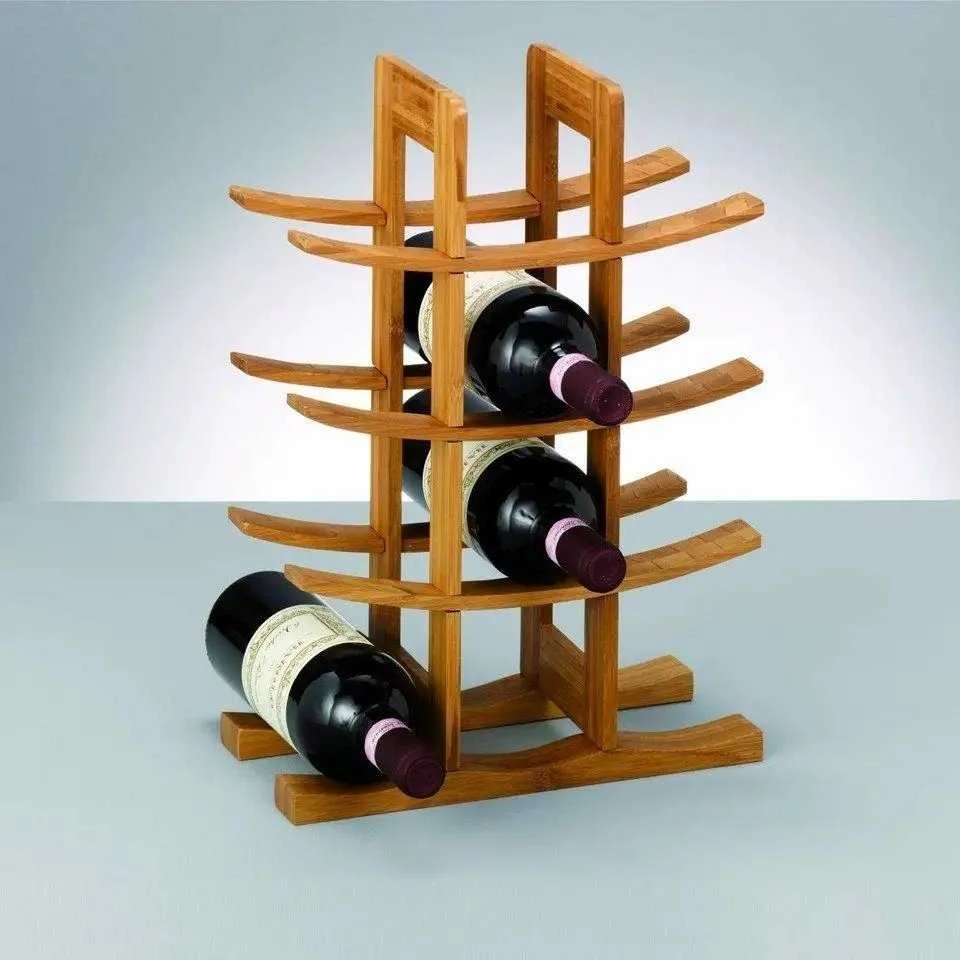 Zeller,Wine Shelf Bamboo