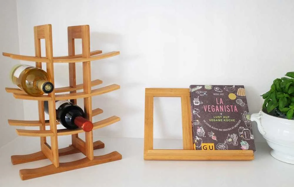 Zeller,Wine Shelf Bamboo