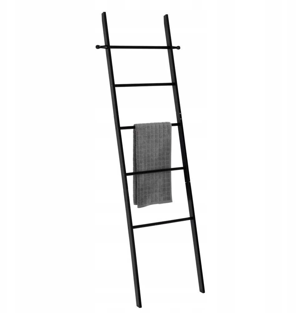 Zeller Vonios kopėčios SURI BAMBOO, juoda spalva, Wenko