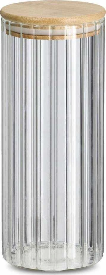 Zeller GROOVES stiklainis su bambukiniu dangteliu, 1100 ml
