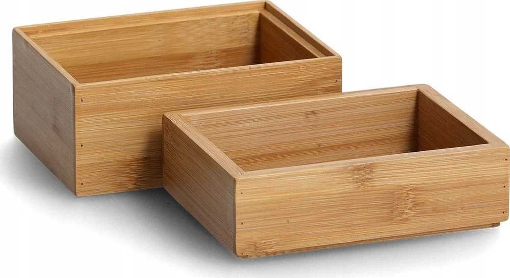 PIECES Organizatorius kosmetikai, bambukas, 2 vnt., ZELLER