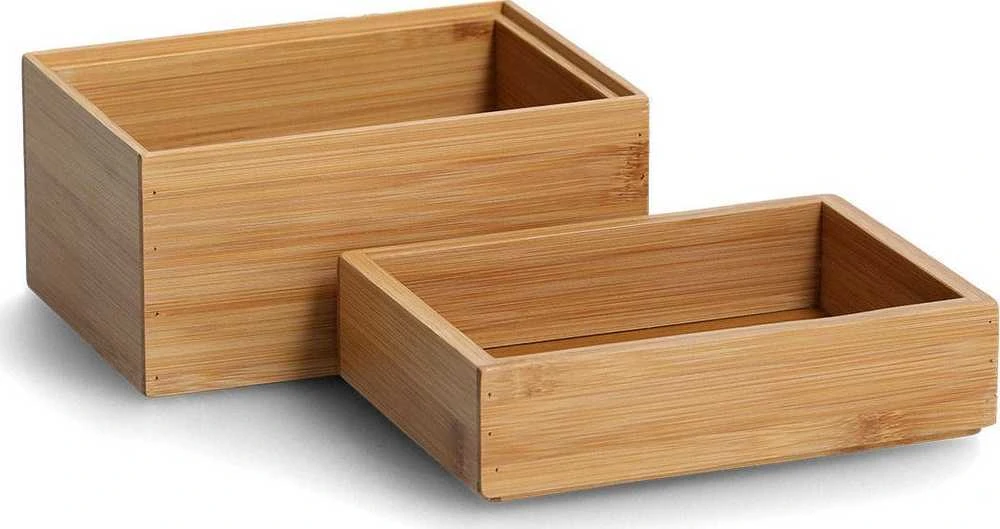 PIECES Organizatorius kosmetikai, bambukas, 2 vnt., ZELLER