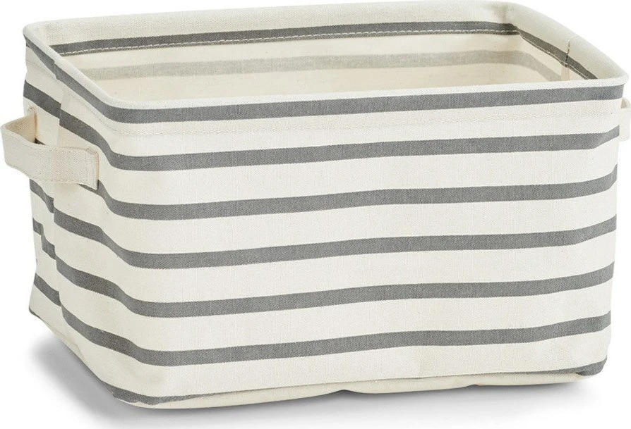 Sandėliavimo krepšelis STRIPES “M” - pilka, ZELLER