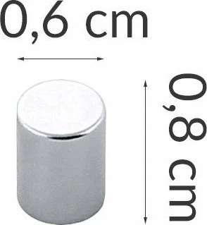 PIECES Magnetai užrašams, nerūdijančio plieno, 6 vnt., ZELLER