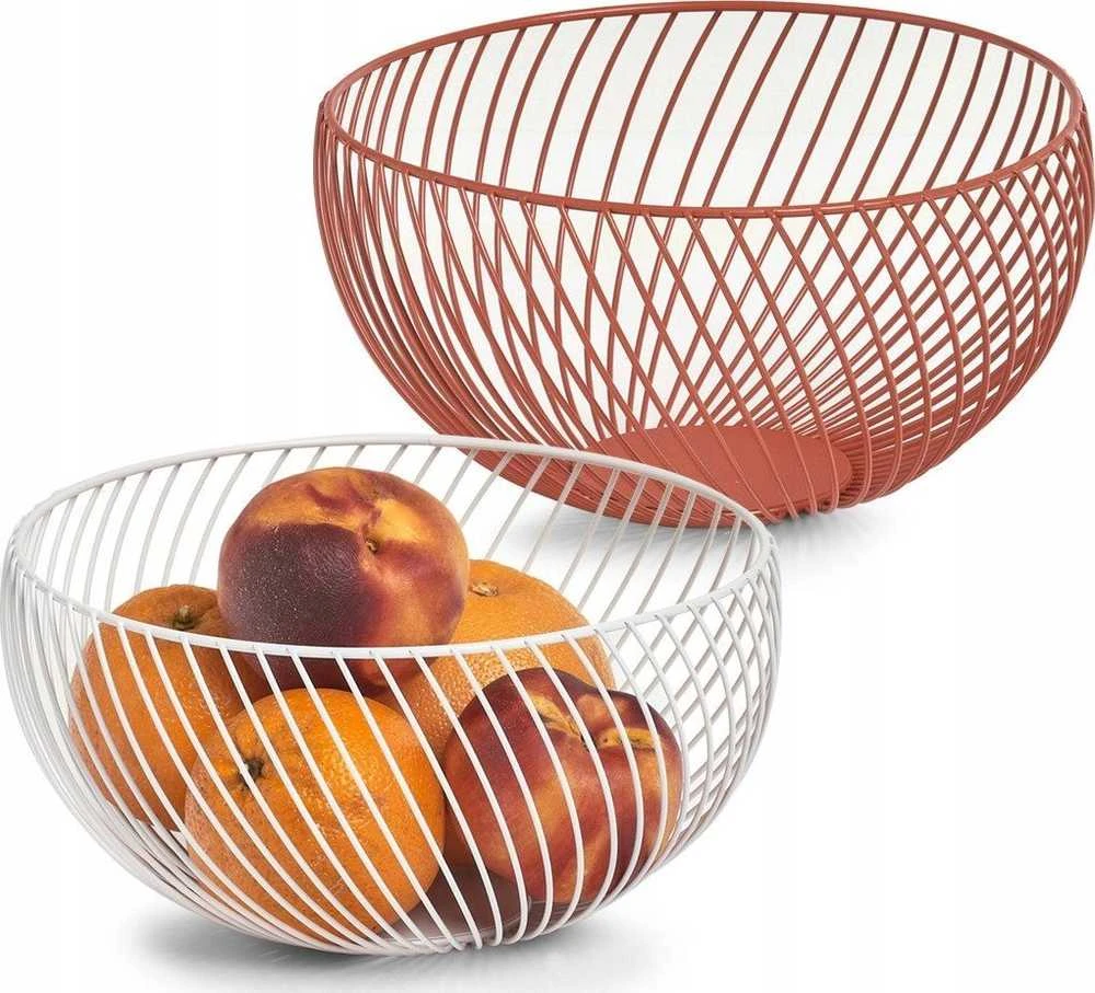 Metalinis vaisių krepšelis, Ø 26,5 cm, baltas, ZELLER