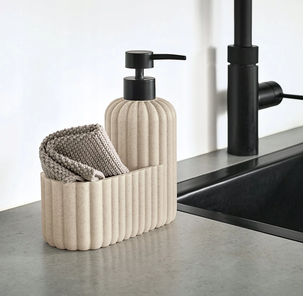 ZELLER sink organizer, liquid dispenser 380 ml