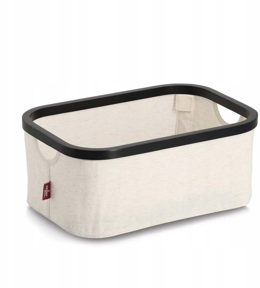 Zeller Organizer tekstylny kreminė , bambus, 38 x 26 x 16 cm