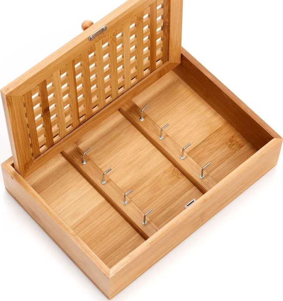 Zeller Bamboo Raktų spintelės dėklas, laikiklis Bambuko raktas